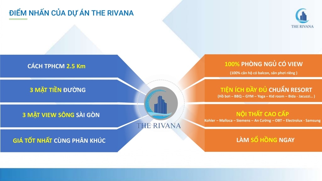 The Rivana 8 tiêu chí nổi bật